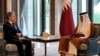  امریکی وزیر خارجہ بلنکن قطر کے امیر شیخ حماد الثانی سے ملاقات کررہے ہیں ، 12 اکتوبر 2023