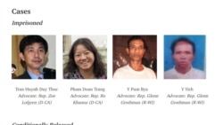 Ủy ban Nhân quyền Tom Lantos kêu gọi phóng thích 4 nhà hoạt động Việt Nam | VOA 