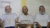  حماس کی جاری تین یرغمالوں کی فوٹیج، یہ فوٹو رائٹرز کے ویڈیو سے لیا گیا ہے۔