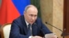Tổng thống Nga Vladimir Putin họp nội các tại Moscow, ngày 6/5/2024 trưới lễ nhậm chức ngày 7/5/2024. 