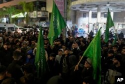 حماس رہنما کی ہلاکت پر مغربی کنارے میں احتجاج۔ فوٹو اےپی 2 جنوری 2024
