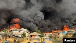  بالوکھلی پناہ گزین کیمپ میں آتشزدگی،5 مارچ 2023 فوٹو رائٹرز