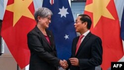 Ngoại trưởng Úc-Việt trong buổi tiếp xúc ở Hà Nội