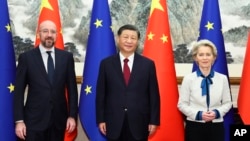 Các nhà lãnh đạo châu Âu trong cuộc gặp với Chủ tịch Trung Quốc Tập Cận Bình 