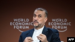 Ngoại trưởng Iran Amir-Abdollahian phát biểu tại Diễn đàn Kinh tế thế giới tại Davos
