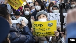 Người Nhật biểu tình phản đối chiến tranh ở Ukraine