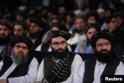 انس حقانی سمیت کئی طالبان رہنما تقریب میں موجود تھے۔