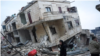شام میں حالیہ زلزلے سے تباہی کا ایک منظر۔ فوٹو اے ایف پی۔