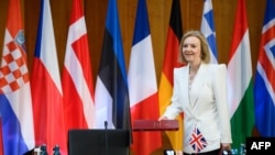 Ngoại trưởng Anh, bà Truss, tại hội nghị của NATO, tháng 6/2022.