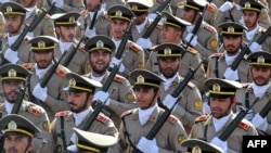  ایران کی سیکورٹی فورسز ایک سالانہ ملٹری پریڈ کے دوران، فوٹو اے ایف پی ، 22 ستمبر 2023