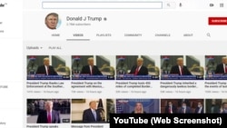 صدر ٹرمپ یوٹیوب پر اپنے چینل پر سات دن تک نیا مواد اپ لوڈ نہیں کرسکیں گے۔