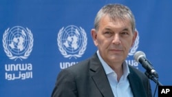 مشرق قریب میں فلسطینی پناہ گزینوں سے متعلق اقوام متحدہ کے ادارے کے سربراہ جنرل فلپ لازارینی فائل فوٹو