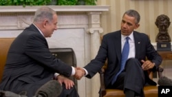 Tổng thống Obama và Thủ tướng Israel Benjamin Netanyahu tại Tòa Bạch Ốc, ngày 3/3/2014.