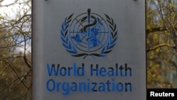 Logo của Tổ chức Y tế Thế giới tại Thụy Sĩ.