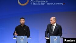 Berlin'de Ukrayna Cumhurbaşkanı Zelenski'nin de katılımıyla yardım konferansı yapılıyor- 11 Haziran 2024.