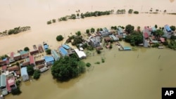 Một phần thủ đô Hà Nội bị ngập vào tháng 7/2018.