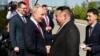 روسی لیڈر پوٹن اور شمالی کوریا کے لیڈر کم جونگ ان ملاقات کر رہے ہیں فوٹو رائٹرز،13 ستمبر2023