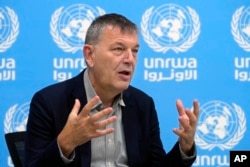 فلسطینی پناہ گزینوں کے لیے اقوام متحدہ کے ادارے کے سر براہ فلپ لازارینی، فائل فوٹو