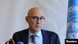 Cao ủy LHQ về Người Tị nạn Volker Turk phát biểu tại Geneva, ngày 2/11/2022.