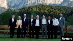 Các nhà lãnh đạo Nhóm G-7 tại Đức, ngày 26/6/2022.
